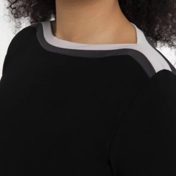 SYMPLI - Underline Boat Neck Tunic - Black, NWT, Size 16 - Picture 3 of 3